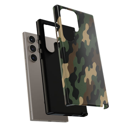 Camouflage Phone Case, Tough Cases, Military Style, Unique Phone Accessories, Gift for Him, Durable Phone Cover