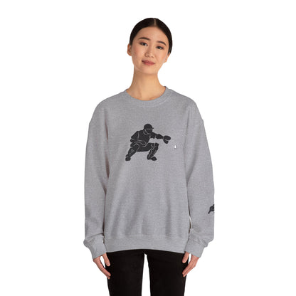 Baseball Catcher Crewneck Sweatshirt | Unisex Sports Apparel | Perfect for Game Days, Gifts, and Casual Wear | Baseball Lover's Gift