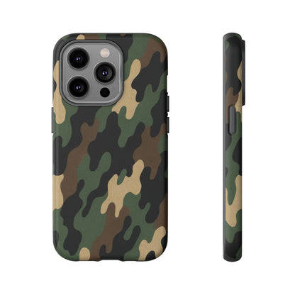 Camouflage Phone Case, Tough Cases, Military Style, Unique Phone Accessories, Gift for Him, Durable Phone Cover