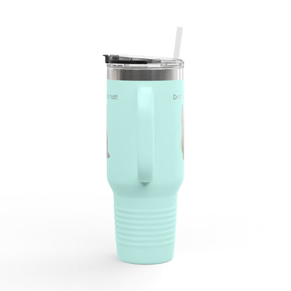 Funny Cat Insulated Travel Mug - 40oz - Perfect for Hot Drinks