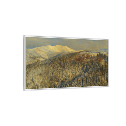 Framed Mountain Canvas Art, Perfect for Home Decor, Nature Wall Art, Gift for Nature Lovers, Cozy Atmosphere