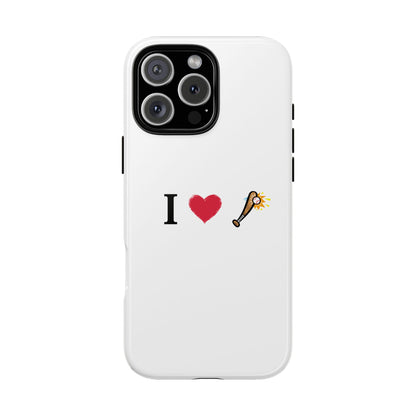 I Love Baseball Vibe Phone Case - Tough Cases for Sports Lovers, Gifts for Athletes, Fun Accessories, iPhone and Android Compatible