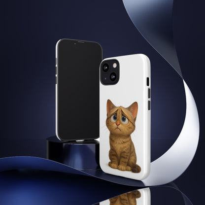 Cute Cat Phone Case, Funny Kitty Case, Animal Lover Gift, Cat Lover Accessory, Unique Cat Design Case, Pet Mom Gift