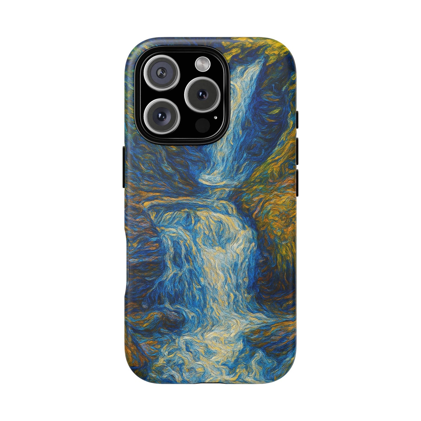 Artistic Phone Case - Waterfall Design, Unique Gift, Phone Accessory, Nature Lover, Original Artwork