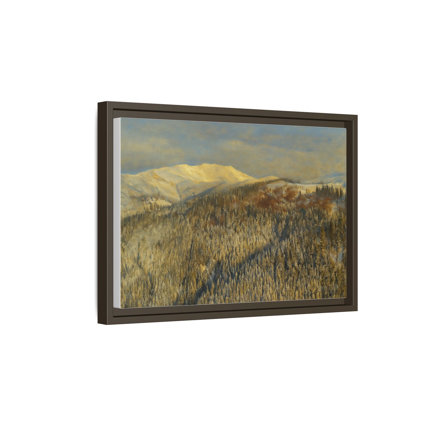 Framed Mountain Canvas Art, Perfect for Home Decor, Nature Wall Art, Gift for Nature Lovers, Cozy Atmosphere