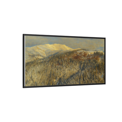 Framed Mountain Canvas Art, Perfect for Home Decor, Nature Wall Art, Gift for Nature Lovers, Cozy Atmosphere