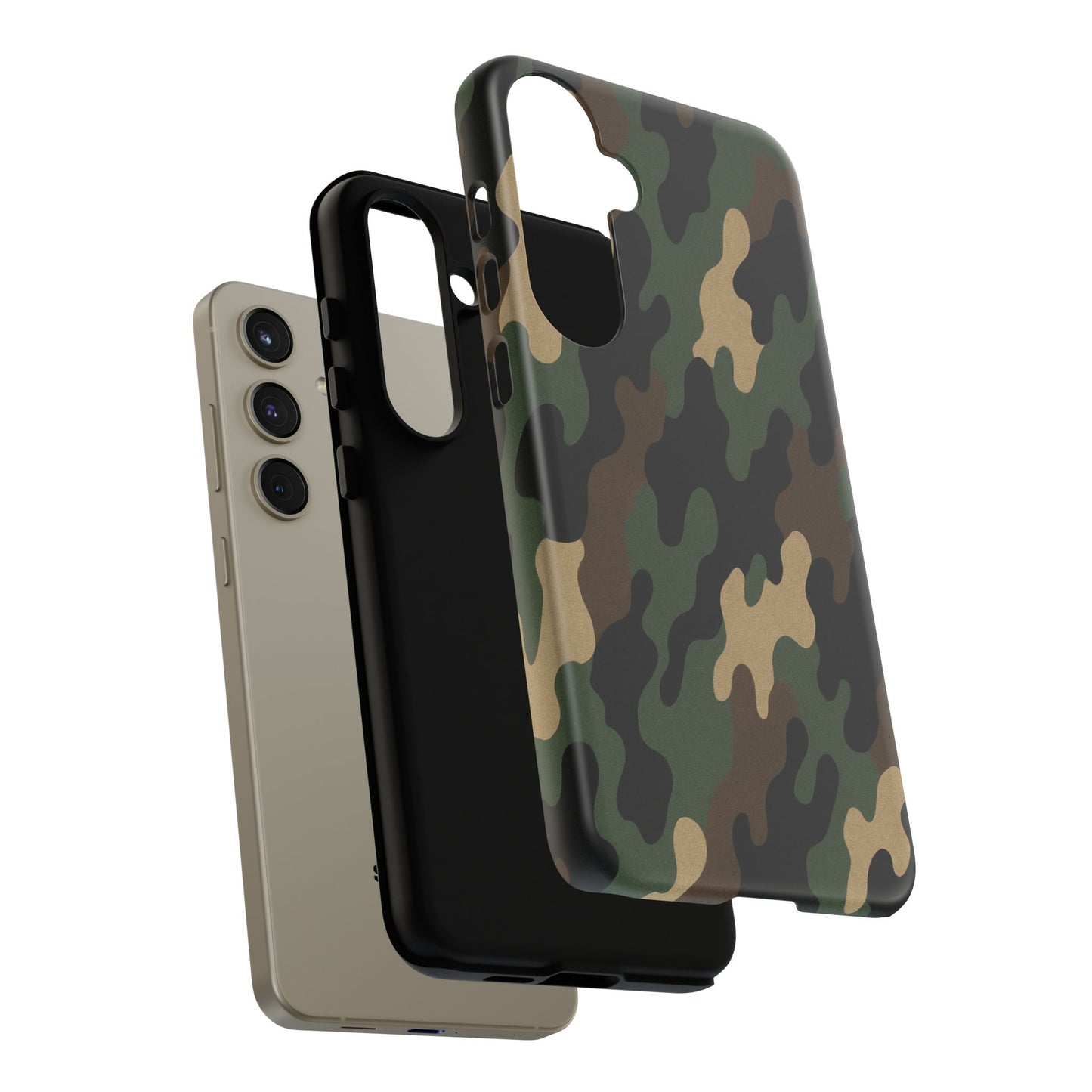 Camouflage Phone Case, Tough Cases, Military Style, Unique Phone Accessories, Gift for Him, Durable Phone Cover