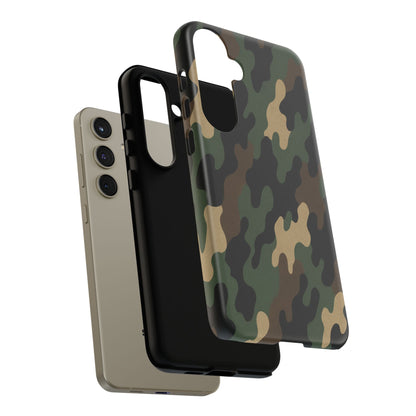 Camouflage Phone Case, Tough Cases, Military Style, Unique Phone Accessories, Gift for Him, Durable Phone Cover