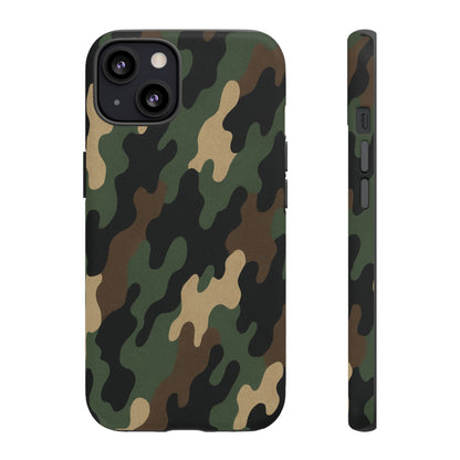 Camouflage Phone Case, Tough Cases, Military Style, Unique Phone Accessories, Gift for Him, Durable Phone Cover
