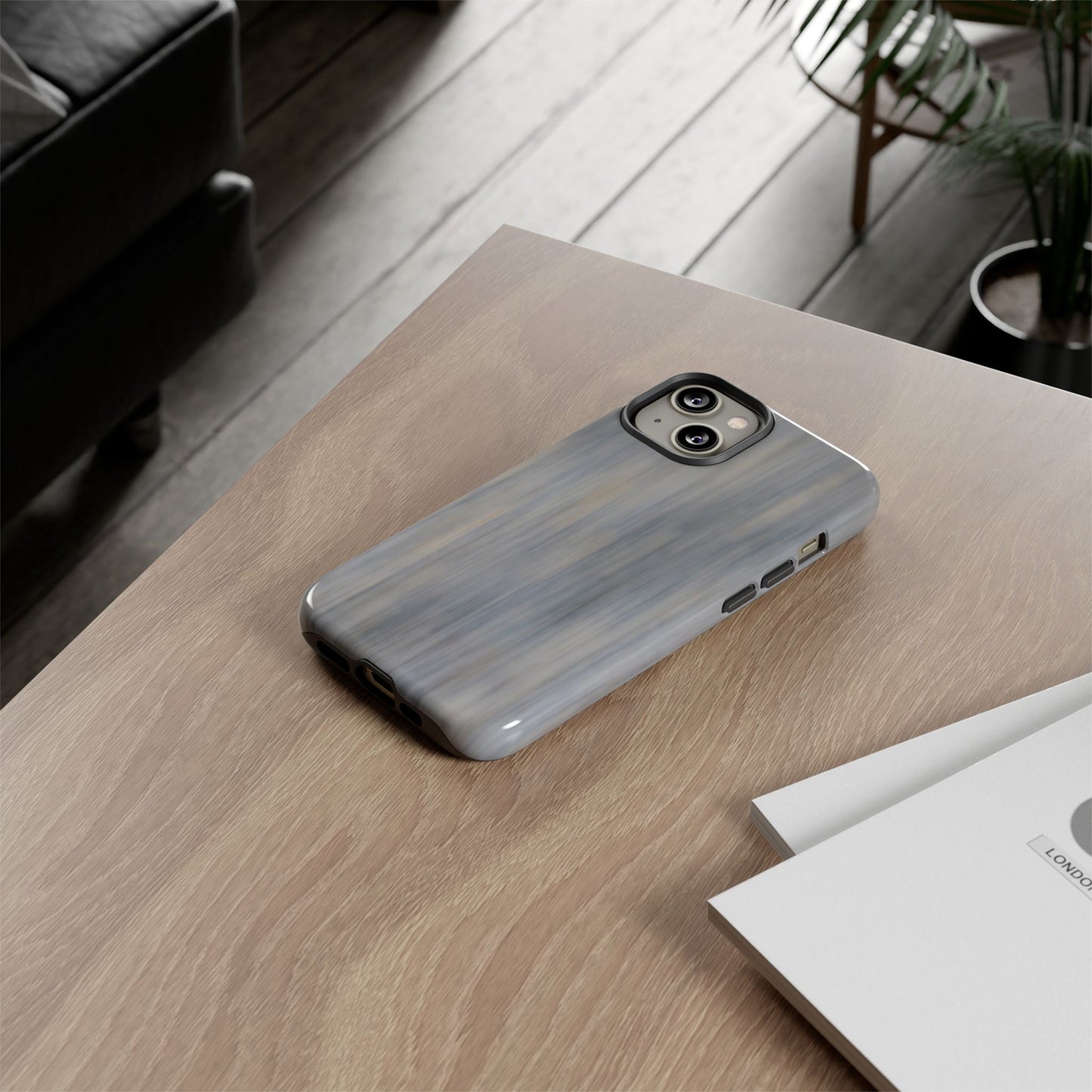 Stylish Tough Phone Case - Durable Protection with Modern Marble Design