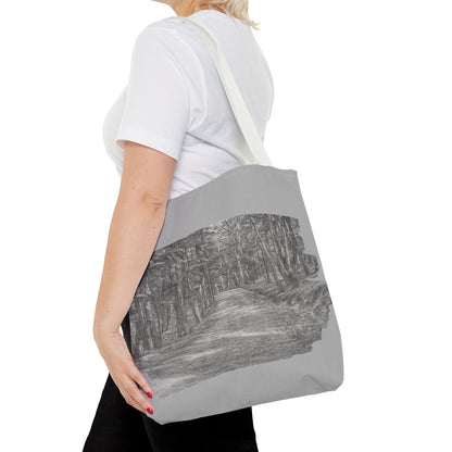 Scenic Path Tote Bag, Reversible Tote, Eco-Friendly Shopper, Outdoor Adventure Bag, Gift for Nature Lovers, Stylish Carryall
