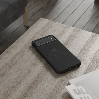 Werewolf Phone Case, Tough Cases, Black Panther Design, Gift for Animal Lovers, Phone Accessories, Fierce Phone Protection