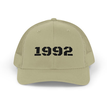 Vintage Year 1992 Snapback Trucker Cap, Retro Hat, Birthday Gift, Casual Wear, Personalized Cap, Unisex Accessory