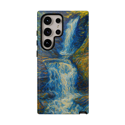 Artistic Phone Case - Waterfall Design, Unique Gift, Phone Accessory, Nature Lover, Original Artwork