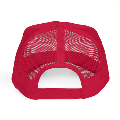 USA Flag Embroidered Foam Trucker Hat, Patriotic Cap, Red Mesh Hat, Summer Outdoor Gear, Festival Accessory, July 4th Gift