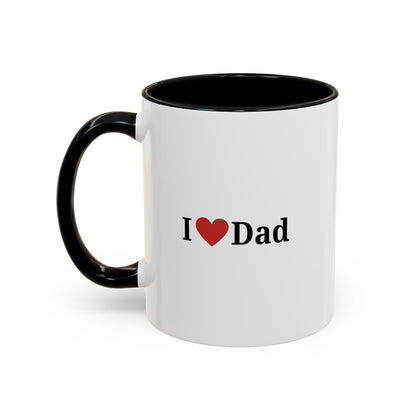 I Love Dad Accent Coffee Mug - Perfect Gift for Father's Day & Birthdays