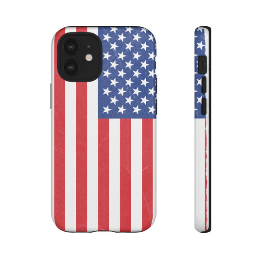 Patriotic Phone Case - Tough Cases for Veterans, USA Lovers, Independence Day, Memorial Day, Flag Design - product image