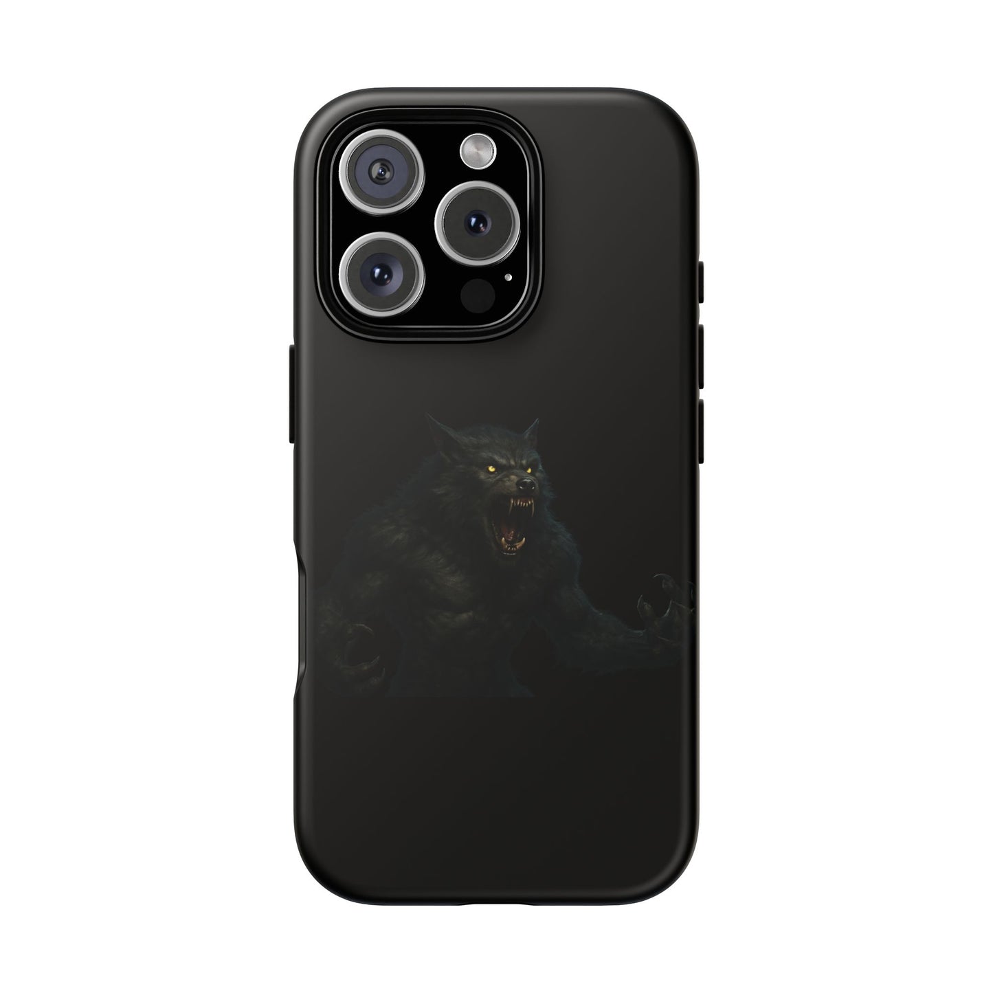 Werewolf Phone Case, Tough Cases, Black Panther Design, Gift for Animal Lovers, Phone Accessories, Fierce Phone Protection