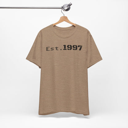 Vintage Est. 1997 Unisex Tee, Gift for Birthdays, Celebrations, Casual Wear, Retro Fashion, Cool Graphic T-Shirt