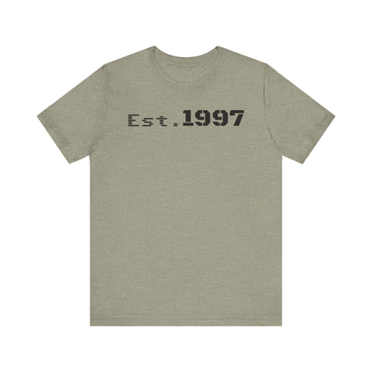 Vintage Est. 1997 Unisex Tee, Gift for Birthdays, Celebrations, Casual Wear, Retro Fashion, Cool Graphic T-Shirt