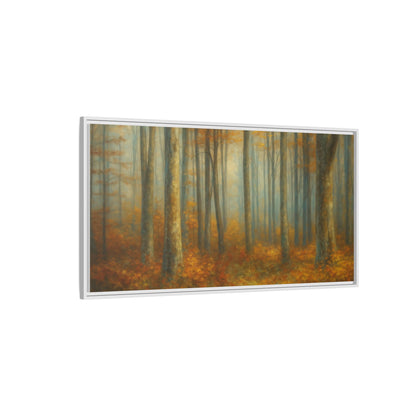 Autumn Forest Canvas Art, Framed Wall Decor, Rustic Home Decor, Nature Artwork, Gift for Nature Lovers