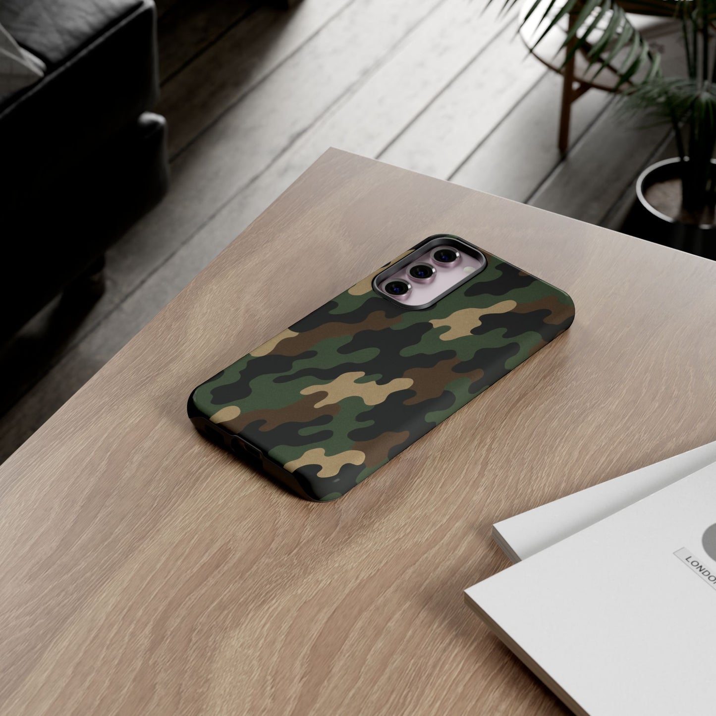 Camouflage Phone Case, Tough Cases, Military Style, Unique Phone Accessories, Gift for Him, Durable Phone Cover