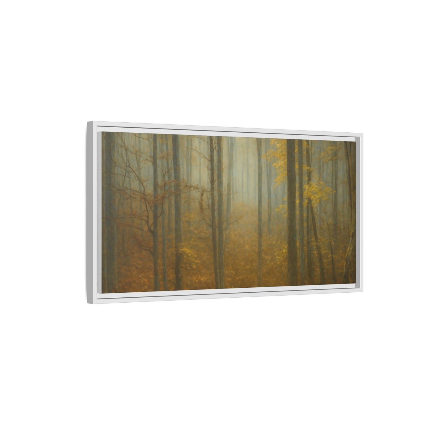 Framed Matte Canvas Art | Serenity in the Forest | Nature Wall Decor, Home Gallery, Cozy Living Room, Gift for Nature Lovers