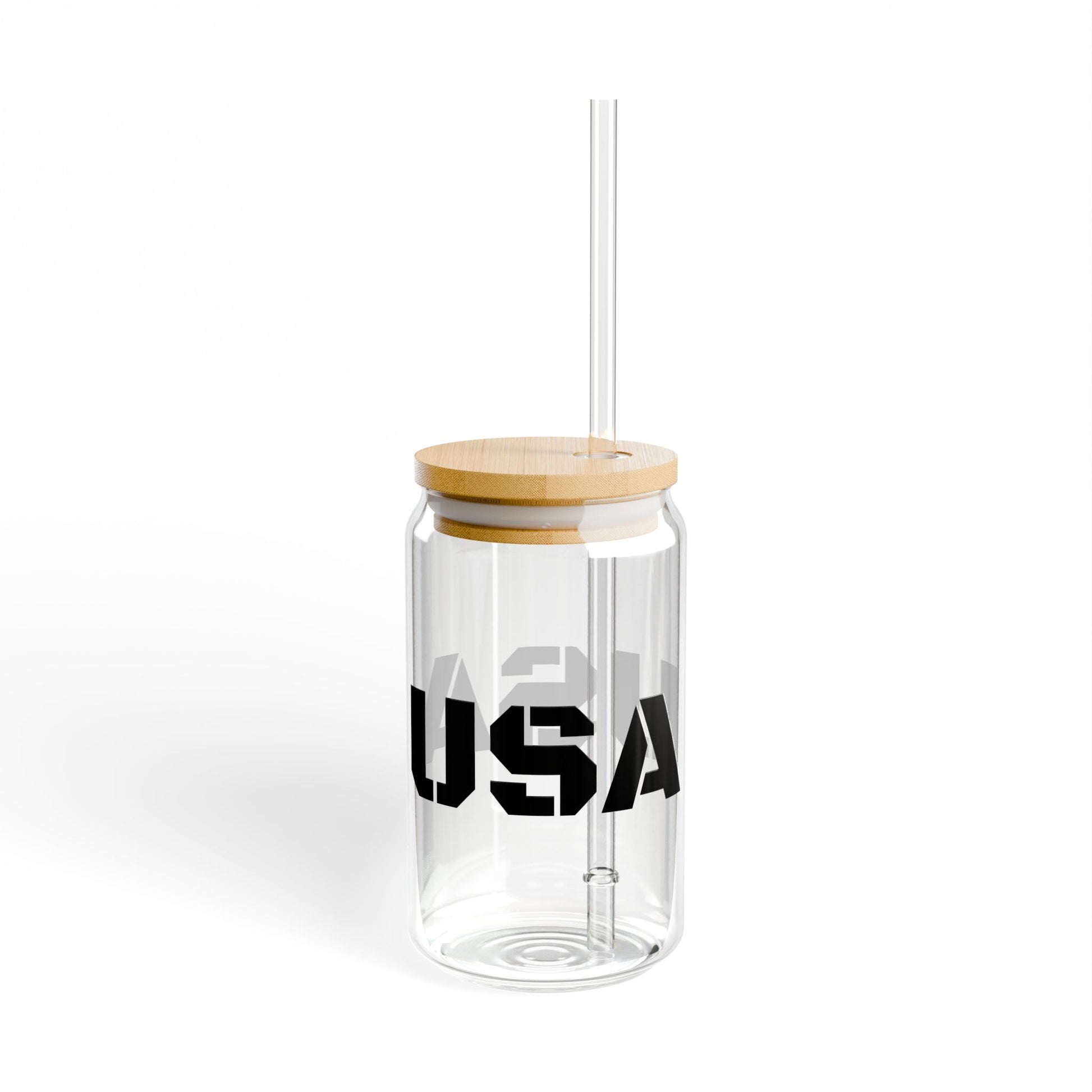 USA Sipper Glass, 16oz - Perfect for Parties, Outdoor Fun, or Everyday Use, Great Gift for Holidays, Eco-Friendly, Beverage Container, [...] - product image