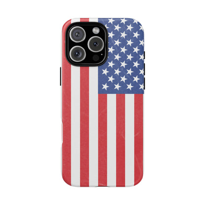 Patriotic Phone Case - Tough Cases for Veterans, USA Lovers, Independence Day, Memorial Day, Flag Design