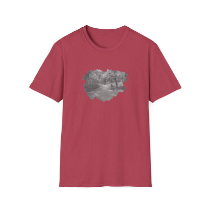 Serene Nature Landscape T-Shirt - Comfortable Unisex Tee, Outdoor Adventures, Nature Lover Gift, Casual Wear, Stylish Spring Top