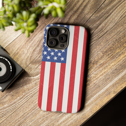American Flag Phone Case - Patriotic Cell Cover, Tough Cases, USA Pride, Independence Day Gift, Veteran's Day, Phone Protection