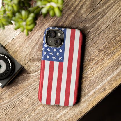 American Flag Phone Case - Patriotic Cell Cover, Tough Cases, USA Pride, Independence Day Gift, Veteran's Day, Phone Protection