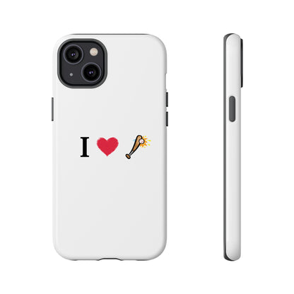I Love Baseball Vibe Phone Case - Tough Cases for Sports Lovers, Gifts for Athletes, Fun Accessories, iPhone and Android Compatible