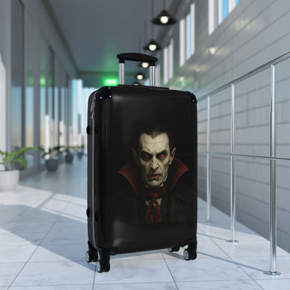 Spooky Vampire Luggage, Halloween Travel Bag, Dracula Suitcase, Gothic Carry-On, Horror Trip Gear