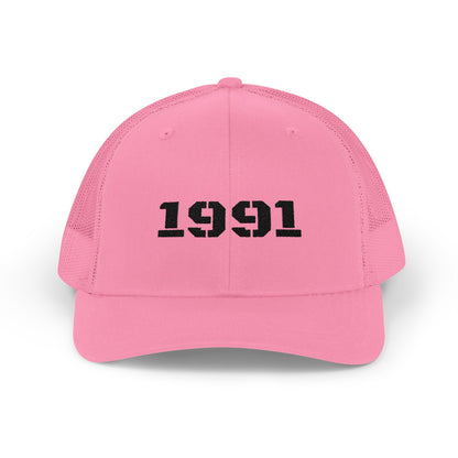 Vintage 1991 Snapback Trucker Cap, Retro Hat, Birthday Gift, Fashion Accessory, Casual Wear, Unisex Cap