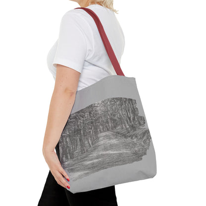 Scenic Path Tote Bag, Reversible Tote, Eco-Friendly Shopper, Outdoor Adventure Bag, Gift for Nature Lovers, Stylish Carryall