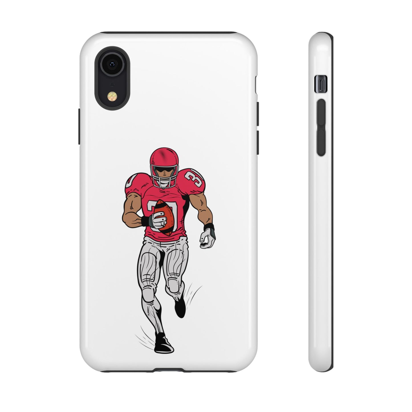 Football Player Tough Case, Sports Phone Cover, Athlete Gift, Tough Phone Case, Fall Sports, Football Lover's Accessory