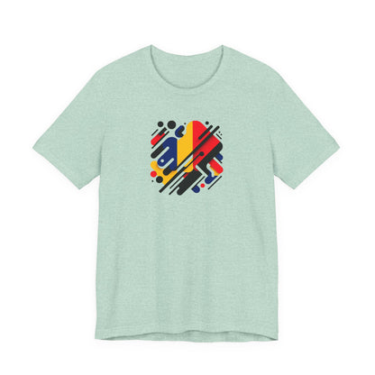Artistic Heart Unisex Jersey Tee - Vibrant Graphic Tee, Casual Wear, Gift for Art Lovers, Birthday Surprise, Everyday Comfort