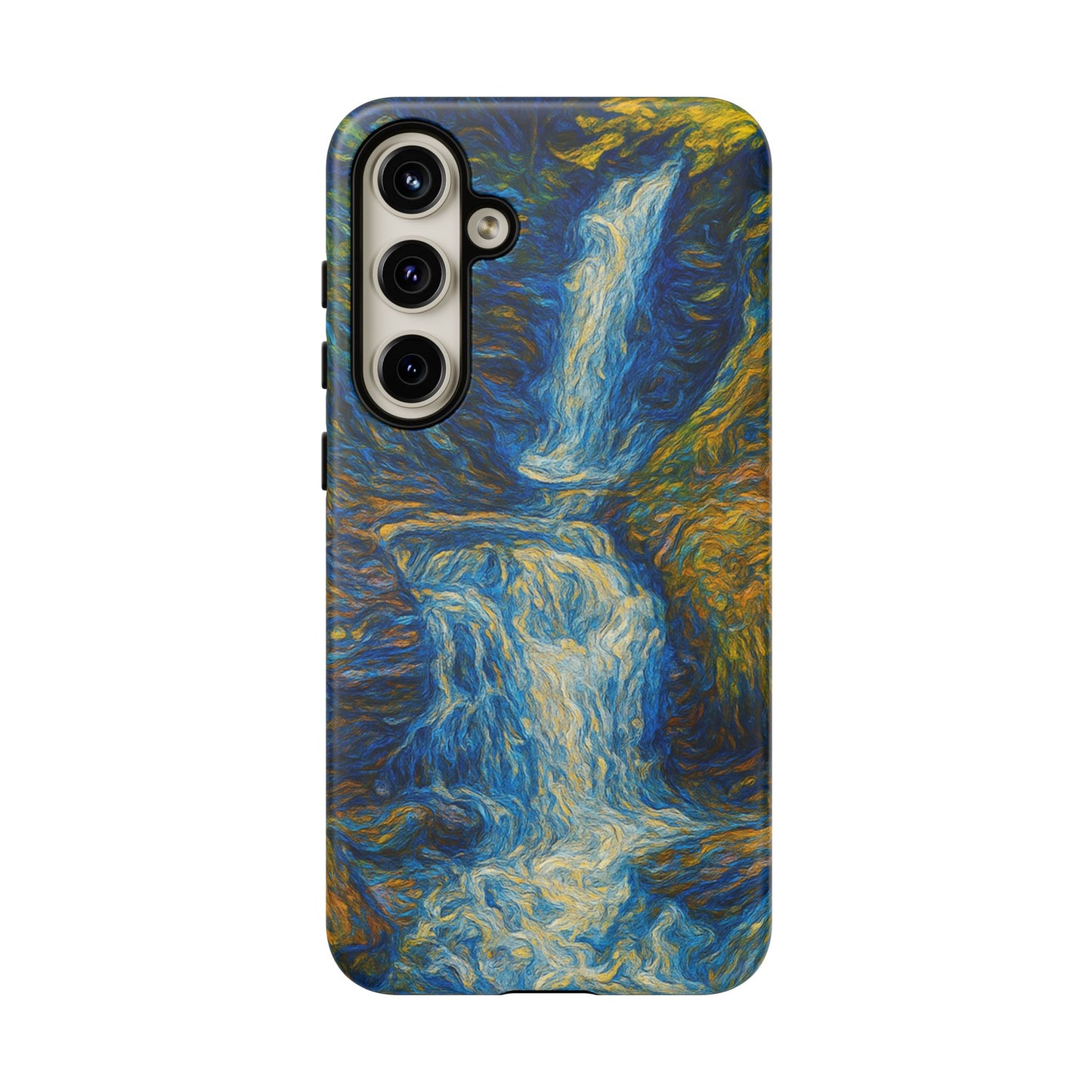 Artistic Phone Case - Waterfall Design, Unique Gift, Phone Accessory, Nature Lover, Original Artwork