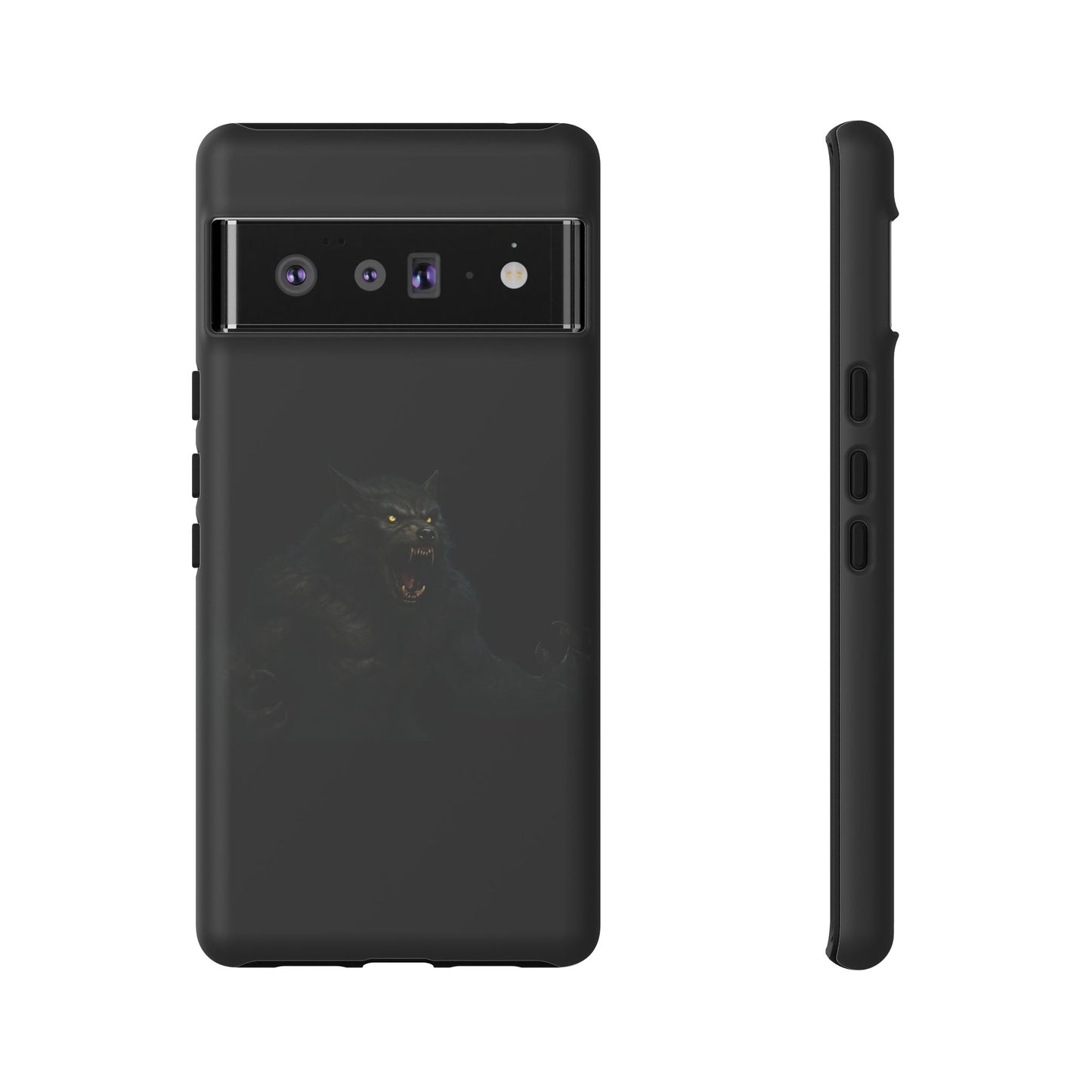 Werewolf Phone Case, Tough Cases, Black Panther Design, Gift for Animal Lovers, Phone Accessories, Fierce Phone Protection