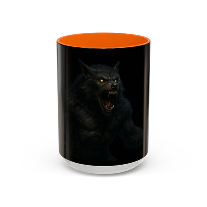Howling Werewolf Coffee Mug - Perfect Gift for Horror Lovers, Wolf Enthusiasts, Halloween Decor, Unique Drinkware, Gothic Homeware