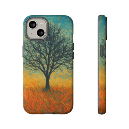 Artistic Phone Case with Tree Design, Nature Lover Gift, Unique Phone Cover, Holiday Present, Eco-friendly Tech Accessories