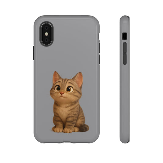 Cute Cat Phone Case, Kawaii Pet Accessory, Gift for Cat Lovers, Animal Phone Cover for Kids, Unique Kitty Design, Birthdays, Holidays - product image