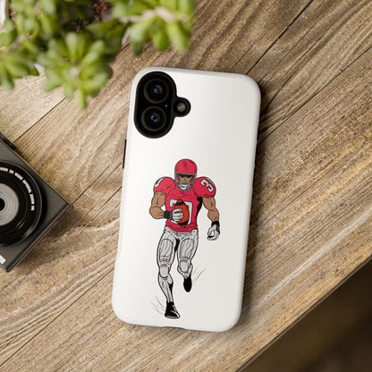 Football Player Tough Case, Sports Phone Cover, Athlete Gift, Tough Phone Case, Fall Sports, Football Lover's Accessory