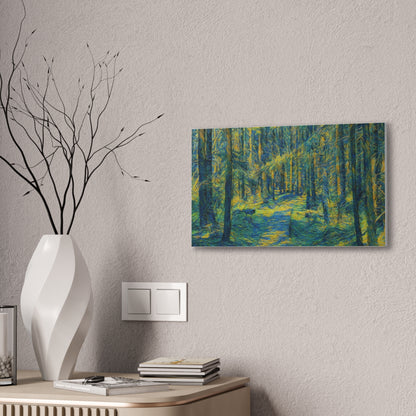 Canvas Art Print, Forest Path Painting, Nature Decor, Wall Art, Gift for Nature Lovers, Home Decor Inspiration