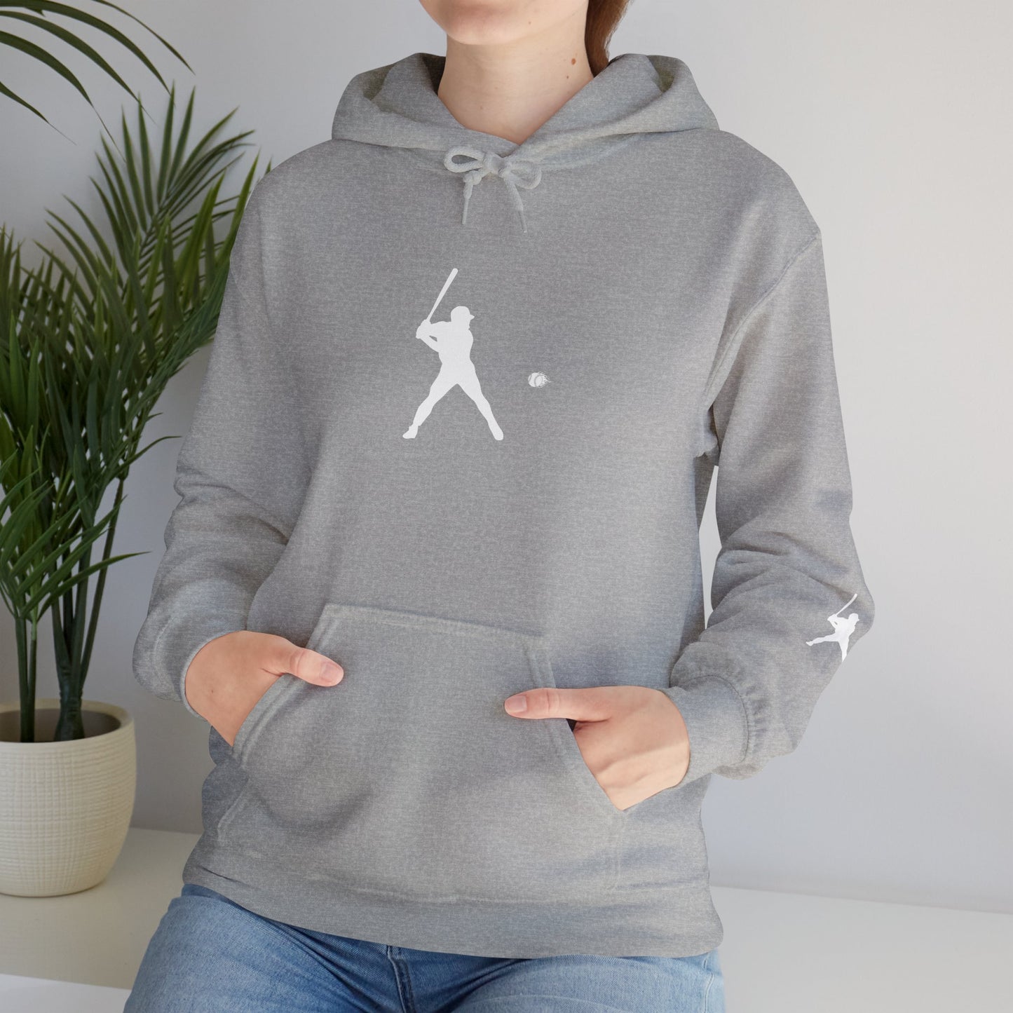 Sporty Unisex Baseball Hooded Sweatshirt, Casual Hoodie for Athletes, Perfect for Gifts, Comfy Streetwear, Ideal for Sports Events, Personal Use