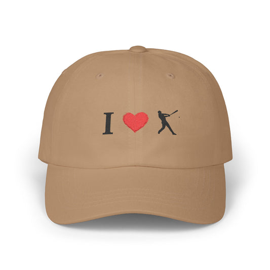 I Love Baseball Dad Cap, Sporty Hat for Dads, Baseball Lover Gift, Father's Day Gift, Casual Everyday Wear - product image