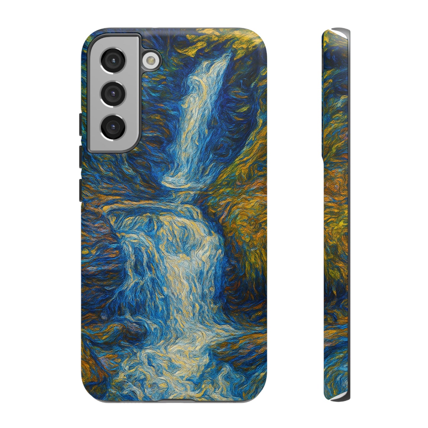 Artistic Phone Case - Waterfall Design, Unique Gift, Phone Accessory, Nature Lover, Original Artwork
