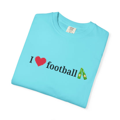Unisex Football Love Tee - Casual Cotton T-Shirt, Gift for Sports Fans, Comfortable Daily Wear, Perfect for Game Days, Fun Summer Outfits