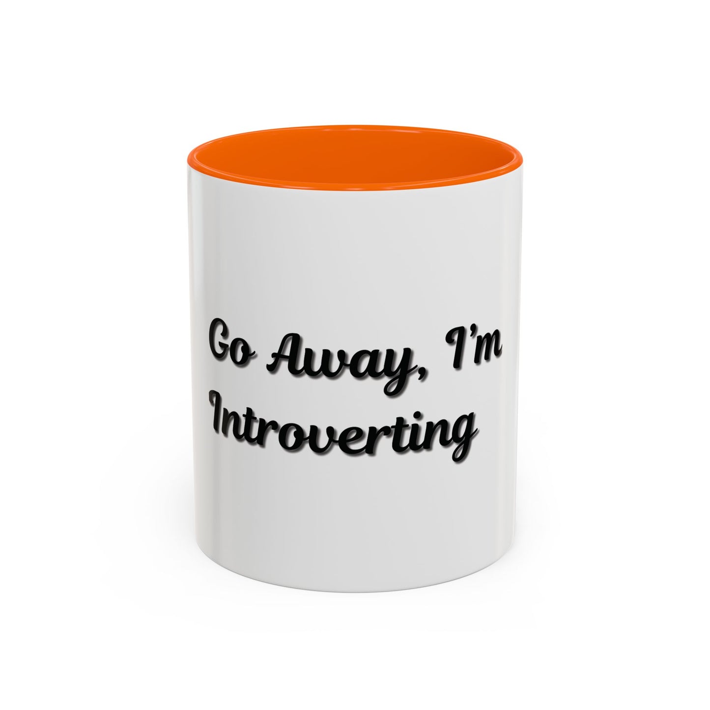 Introvert Coffee Mug - Go Away, I'm Introverting - Black Accent for Relaxing Moments